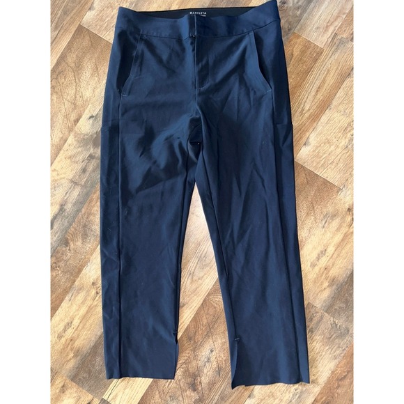 Athleta Pants - Athleta Stellar Crop Trousers in a size 8 Nylon Inseam 26" Blue